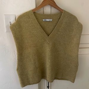 Chartreuse sweater vest